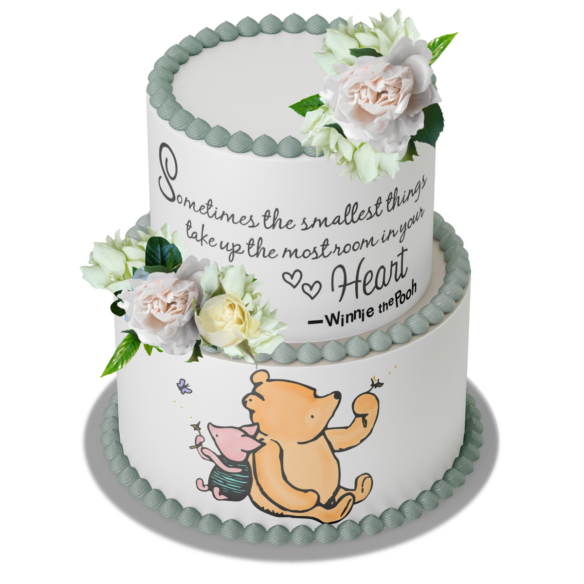 Disney Baby Winnie the Pooh 1st Birthday Edible Cake Topper Image 