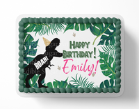 Dinosaur Baby shower cake topper edible image