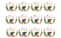 WOODLAND BABY SHOWER CAKE TOPPER EDIBLE IMAGE 