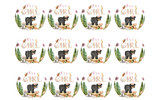 WOODLAND BABY SHOWER CAKE TOPPER EDIBLE IMAGE 