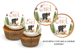 WOODLAND BABY SHOWER CAKE TOPPER EDIBLE IMAGE 