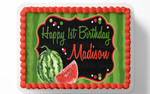 WATERMELON PARTY ONE IN A MELON BIRTHDAY PARTY CAKE TOPPER