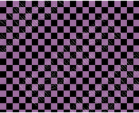 Halloween Cake Topper Print Sheets - Purple and black checkerboard print