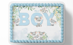 Koala BABY SHOWER Cake Topper Edible Image Safari Cake Topper