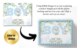 Koala BABY SHOWER Cake Topper Edible Image Safari Cake Topper