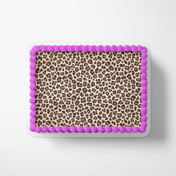 Leopard Print Cake Wrap Leopard Print Cake Topper
