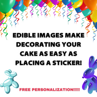 EDIBLE IMAGE CAKE TOPPER