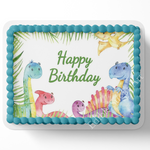 DINOSAUR Birthday Cake Topper Edible Image Dinosaur Topper