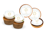 BAPTISM CUPCAKE TOPPERS, CHRISTENING CUPCAKE TOPPERS, FIRST HOLY COMMUNION CUPCAKE TOPPER
