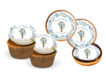 BAPTISM CUPCAKE TOPPERS