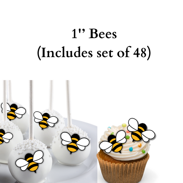 Bees, Bee Cupcake Topper, Edible Bees, Pooh Bear