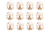 WOODLAND BABY SHOWER CAKE TOPPER EDIBLE IMAGE 