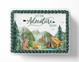 camping cake topper