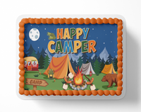 Camping Cake topper