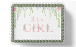 It's A Girl cake topper