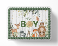 WOODLAND BABY SHOWER Cake Topper