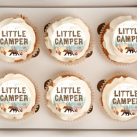 camping theme cupcake toppers