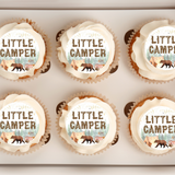 camping theme cupcake toppers