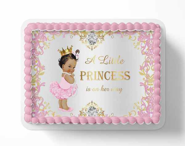 Princess Baby Shower Cake Topper