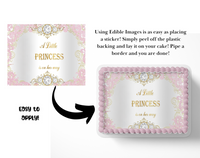 vPrincess Baby Shower Cake Topper