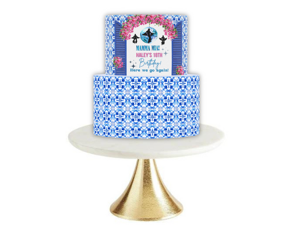 Mamma Mia birthday cake topper dancing queen