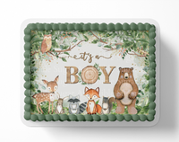 WOODLAND BABY SHOWER Cake Topper