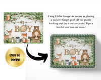 WOODLAND BABY SHOWER Cake Topper