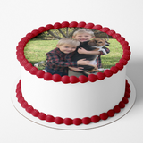 Photo on Cake Custom Photo Cake Topper 