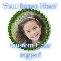 Photo on Cake Custom Photo Cake Topper 