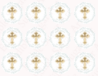 BAPTISM CUPCAKE TOPPERS, CHRISTENING CUPCAKE TOPPERS, FIRST HOLY COMMUNION CUPCAKE TOPPER