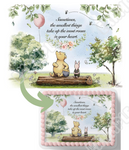 Pooh Bear Baby SHower CAke Topper, Pooh Bear Cake Topper, Sheet Cake decorations