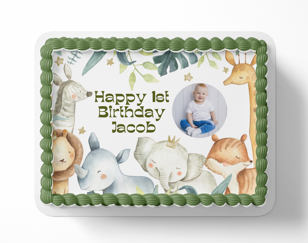 Safari Birthday Cake topper