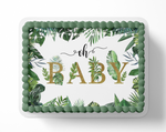 oh baby safari baby shower cake topper