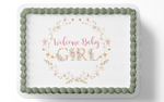 Welcome Baby Girl Cake Topper