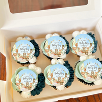 Woodland Baby Shower Cupcake Toppers