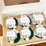 A Sweet Baby Girl Is On Her Way, Safari Cupcake Toppers, Safari Baby Shower