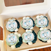 blue elephant cupcake toppers