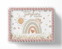 Boho Baby Shower RainbowCake Toppers