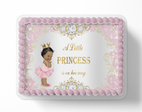 Princess Baby Shower Cake Topper