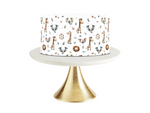 safari baby shower cake topper edible image cake wrap