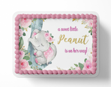 Elephant Baby Shower&nbsp;Sheet Cake Topper Edible Image&nbsp;