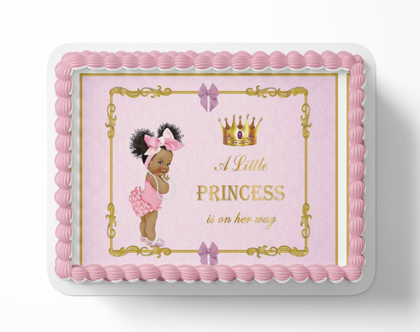 Princess Baby Shower Cake Topper