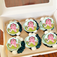 Farm Theme Baby SHower Cupcake Toppers