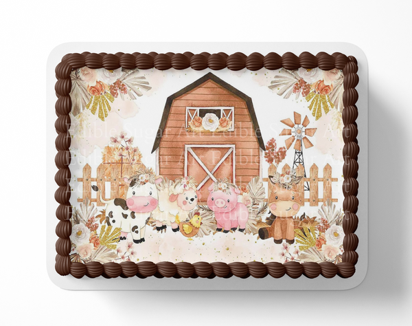 Farm Cake Topper