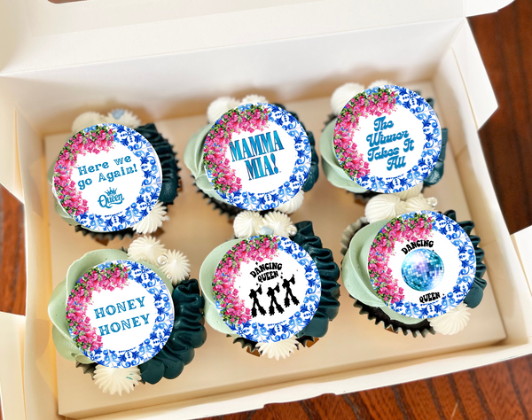 Mamma Mia Cupcake Topper, Dancing Queen, Mamma Mia Cupcake Topper, Mamma Mia bachlorette Party, Mamma Mia Bridal Shower