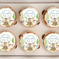 woodland cupcake topper