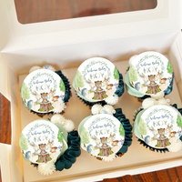 woodland cupcake topper