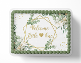 Welcome little one cake topper