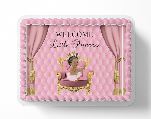 Princess Baby Shower Cake Topper