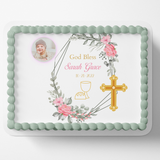 FIRST HOLY COMMUNION CHRISTENING / BAPTISM  Cake topper edible image customizable